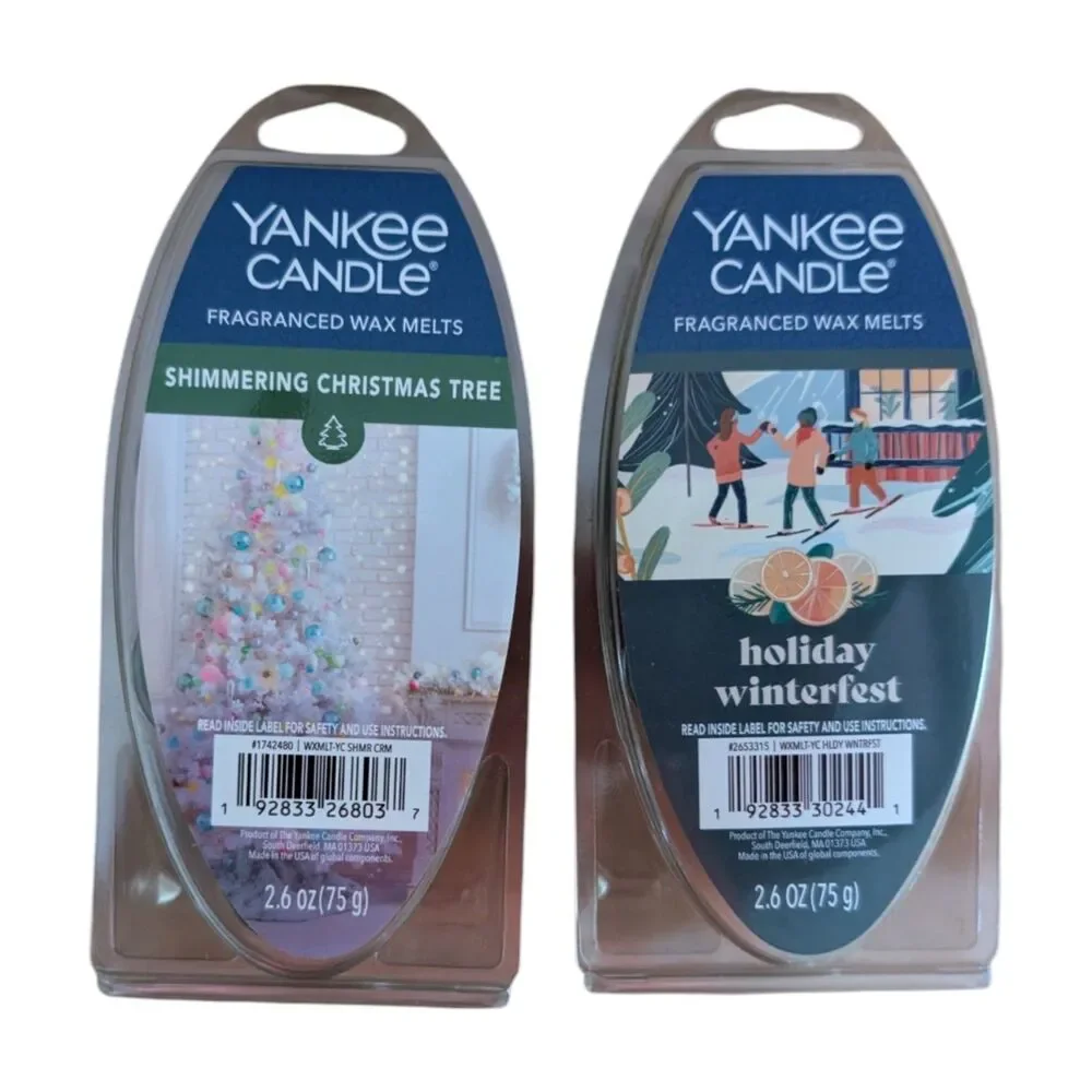 4 Pack Yankee Candle Fragranced Wax Melts - 2.6 oz Each